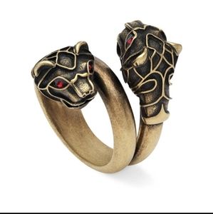 Gucci Women's Metallic Tiger Head Ring